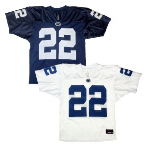 navy and white youth jerseys #22 image